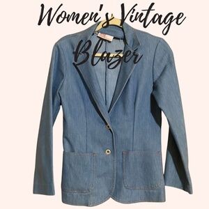 Vintage Women's Denim Jean Blazer